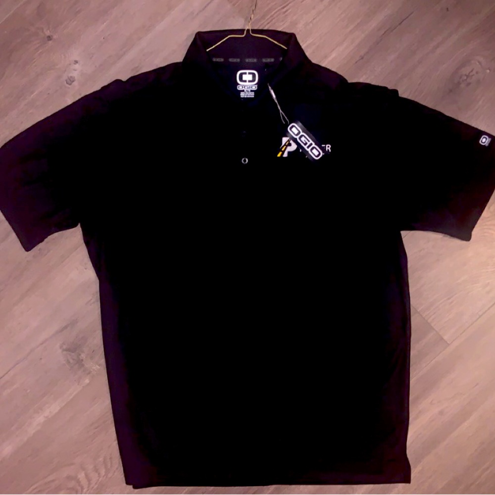 Men’s XL Ogio Black Polo T-Shirt (Plyler Asphalt & Paving Logo)